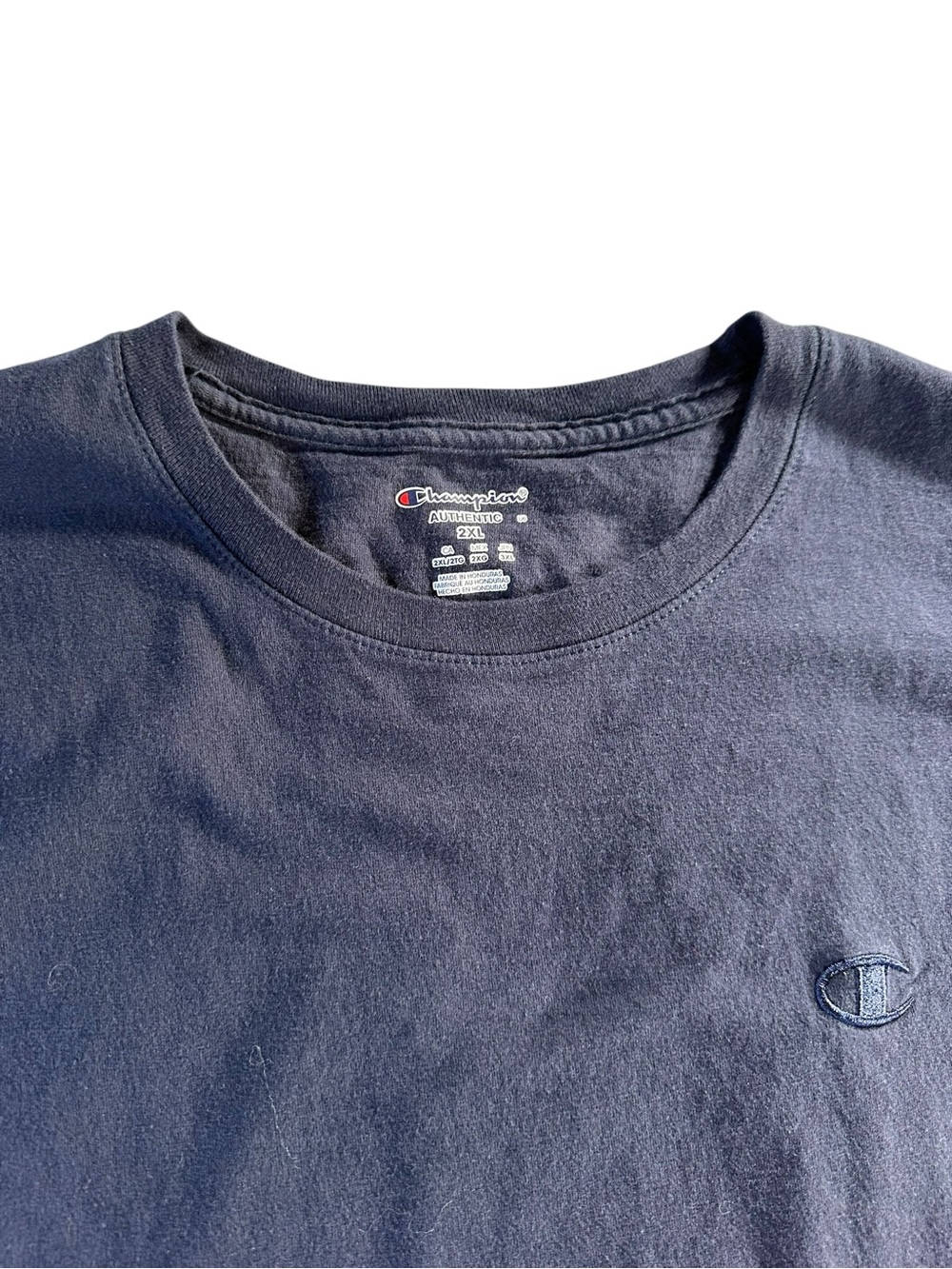 2 Pack-Champion Men’s Crewneck T-Shirt - Blue and Navy 2XL - Picture 11 of 16